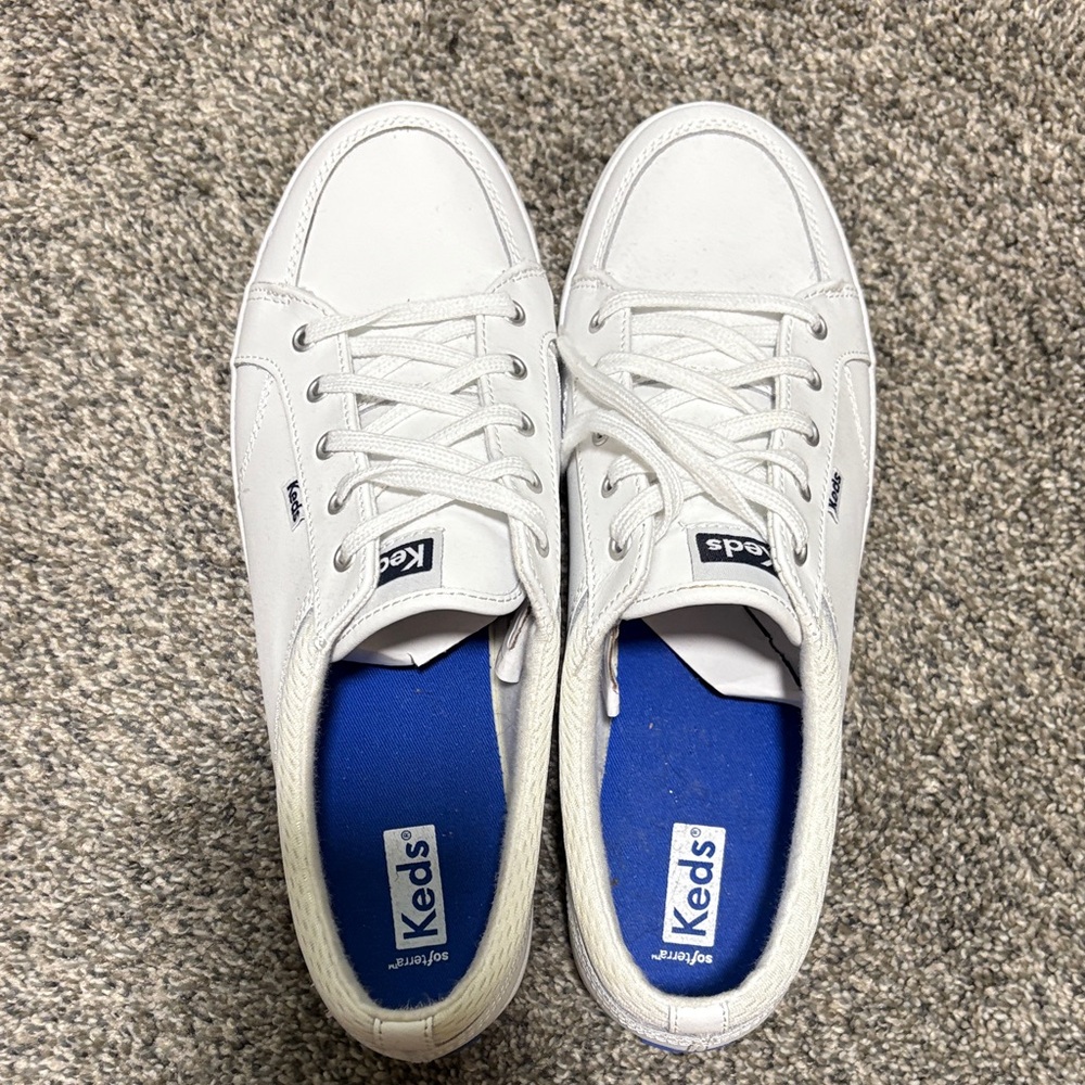 Keds Women’s White Lace-Up Sneakers
